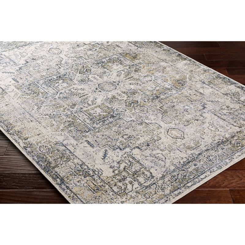 Livabliss Traditional Lillian Medallion Washable Area Rug
