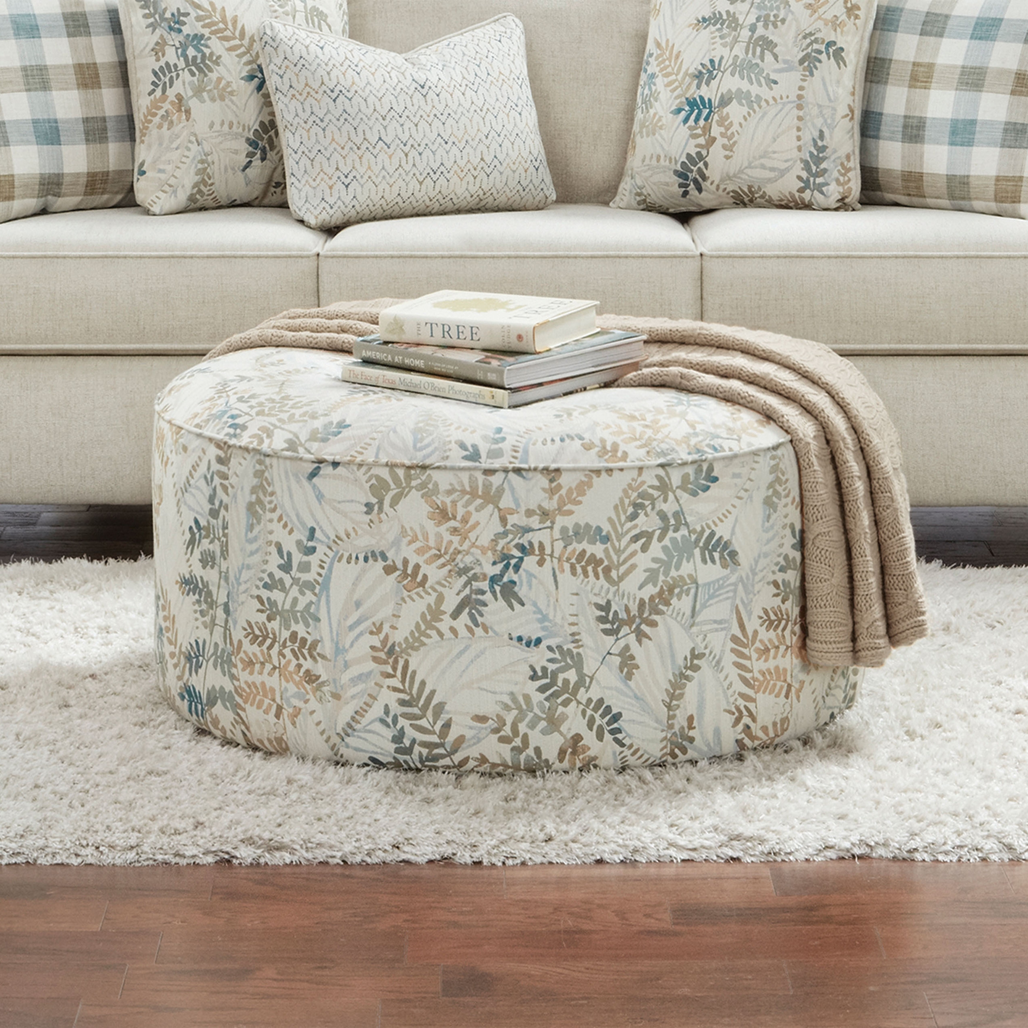 SARAY Ottoman - PHOENICIA BATIK Fabric - Furniture - Products
