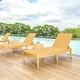 preview thumbnail 26 of 29, Mahina Resin Outdoor Chaise Lounge Chair by Havenside Home