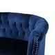 preview thumbnail 21 of 54, Milani Velvet Tufted Scroll Arm Loveseat by Christopher Knight Home