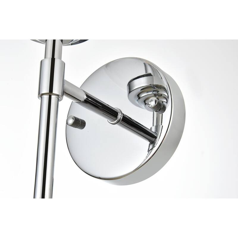 Inzo 1 Light Black and Clear Bath Sconce
