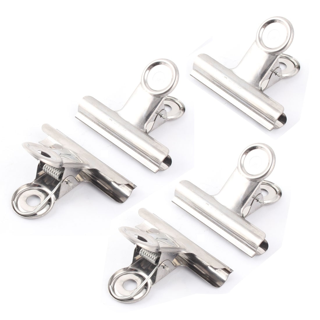 4pcs Stainless Steel Clothespins with Hooks Heavy Duty Clothes