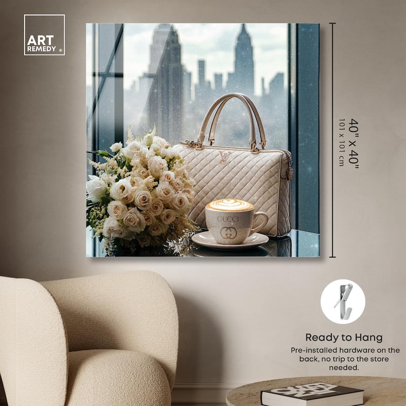 Glam by the Window New York Acrylic by Art Remedy, Ready to Hang