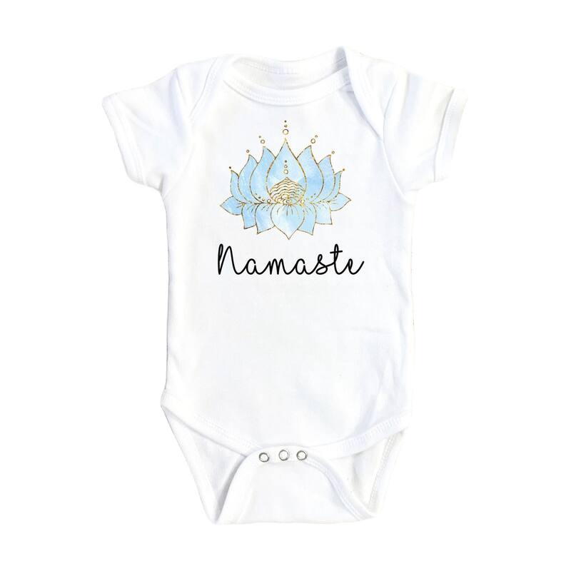 Yoga Namaste Mom - Baby Boy Girl Clothes Infant Bodysuit Funny Cute Newborn 1B - White - Newborn