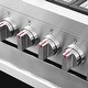 preview thumbnail 10 of 12, Cosmo 30 in. 5.0 cu. ft. Single Oven Gas Range with 5 Burner Cooktop and Heavy Duty Cast Iron Grates in Stainless Steel