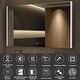 preview thumbnail 23 of 32, Rail Aluminum Recessed/Surface Mount Bathroom Medicine Cabinet with Mirror, Adjustable Brightness, Defogging & USB Port