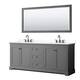 Option Dark Gray / White Quartz Top / Matte Black