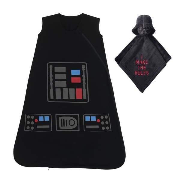 slide 2 of 9, Lambs & Ivy Star Wars Darth Vader Wearable Blanket & Lovey Baby Gift Set - 2pc