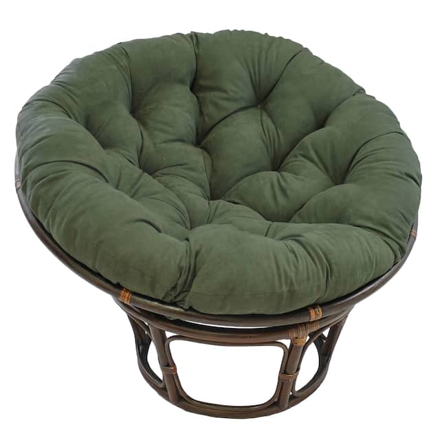 Microsuede Indoor Papasan Cushion (44-inch, 48-inch, or 52-inch) (Cushion Only) - 52 x 52 - Hunter Green