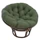 Microsuede Indoor Papasan Cushion (44-inch, 48-inch, or 52-inch) (Cushion Only) - 48 x 48 - Hunter Green