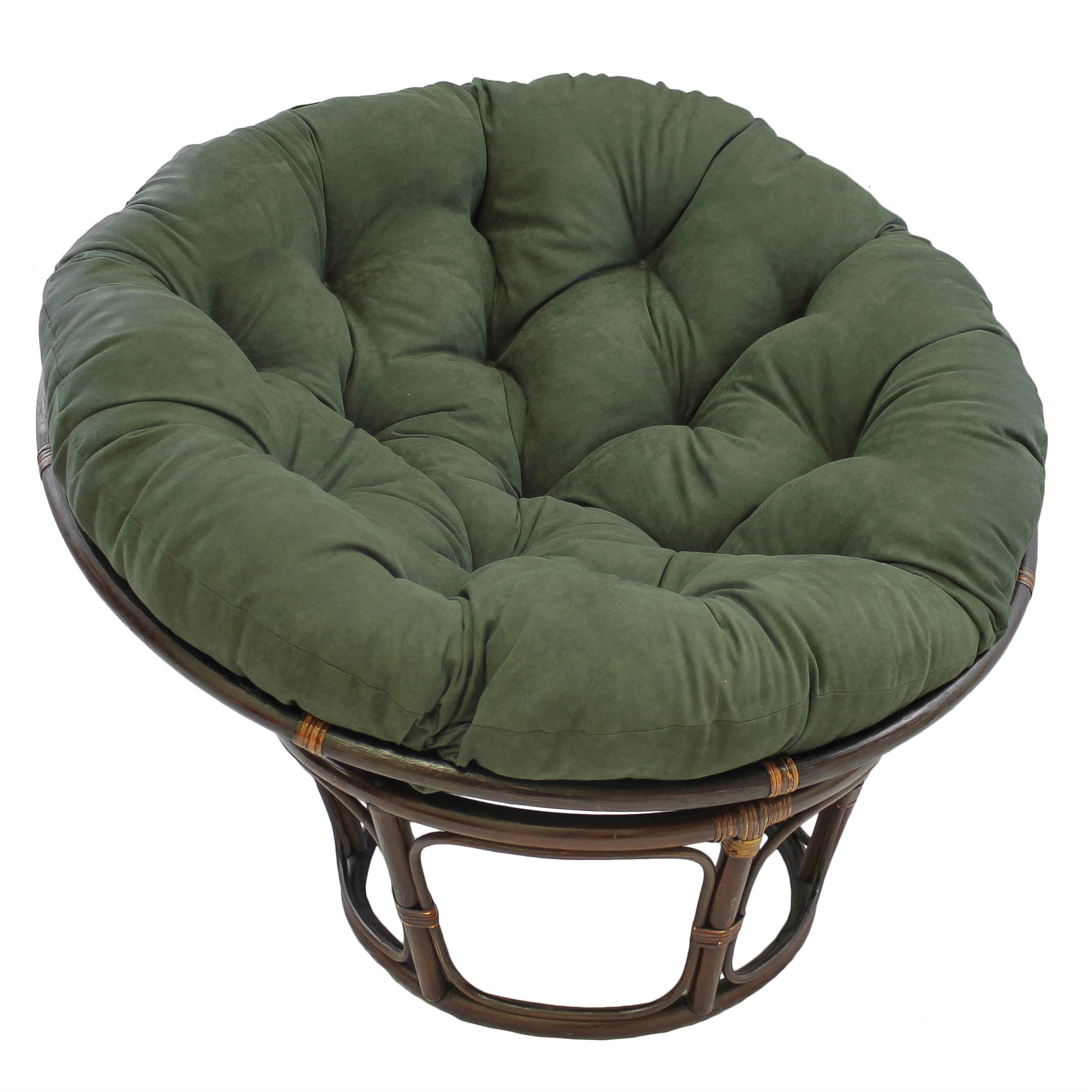 Microsuede Indoor Papasan Cushion 44 inch 48 inch or 52 inch