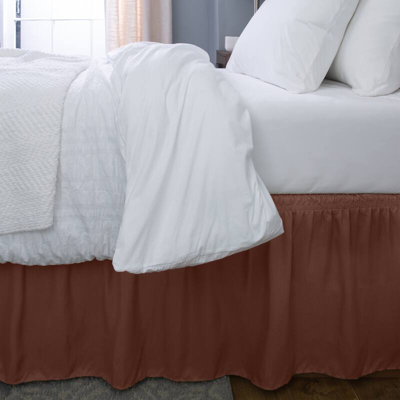 Home Details 18" Drop Wrap Around Bed Ruffle Queen/King
