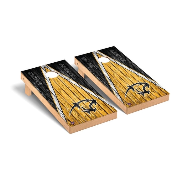 slide 2 of 5, Adelphi Panthers Weathered Cornhole Board Set