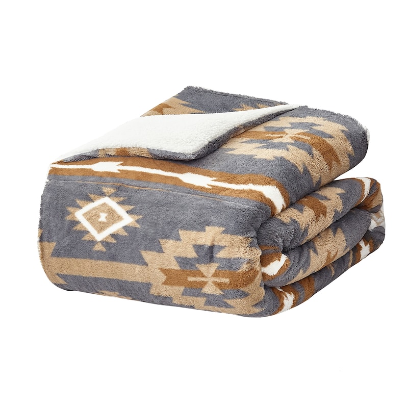 Southwest faux fur comforter
