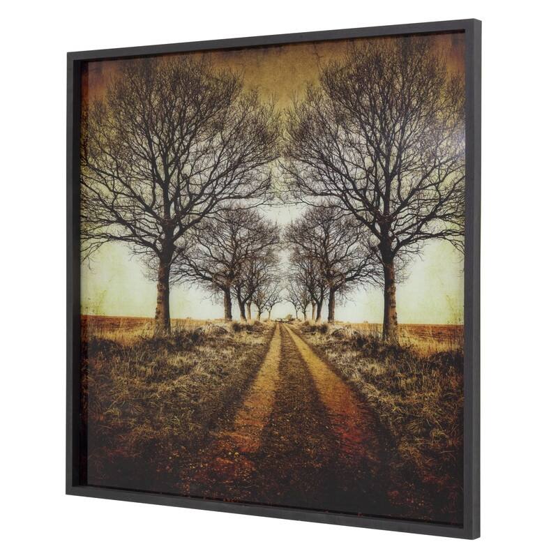 'Distance' - Photo Printed on Tempered Glass, Framed