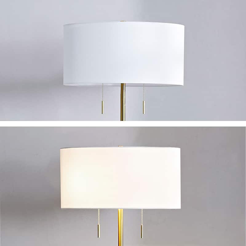 The Grande 55"~66" Adjustable Floor Lamp_Antique Brass