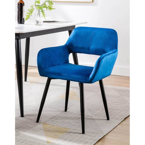 Porthos Home Giana Dining Room Chair, Velvet Upholstery, Metal Legs