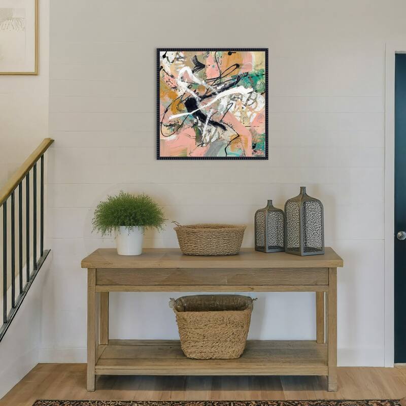 Fluid by Suzanne McCourt Framed Canvas Wall Art Print