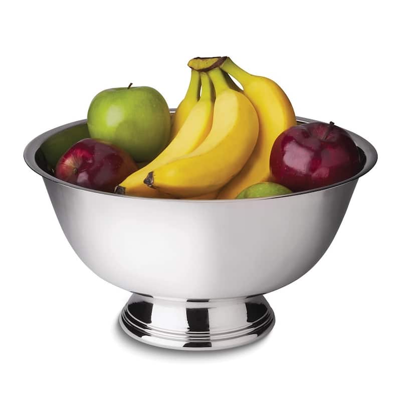Curata Elegance Stainless Steel Revere 11.75 Inch Diameter Bowl