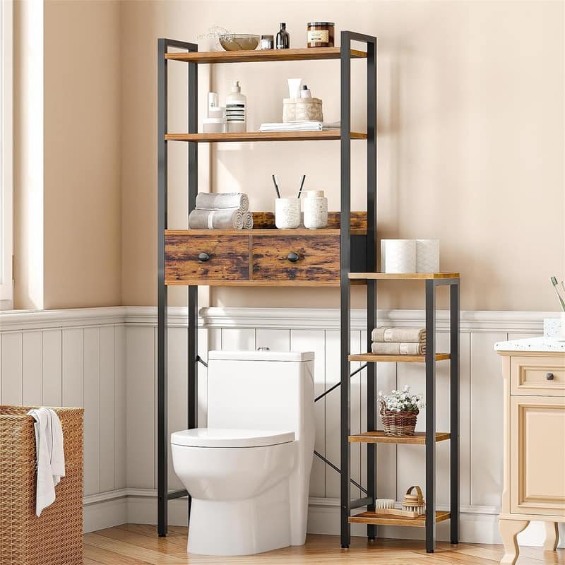 Over The Toilet Storage - 9.4"D x 33"W x 65"H