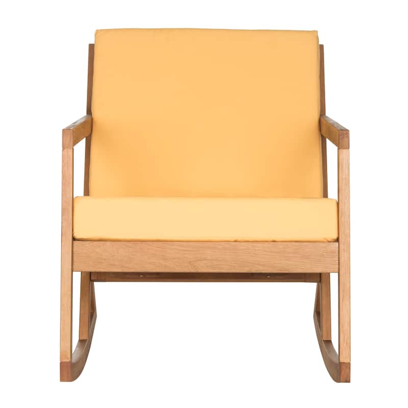 SAFAVIEH Outdoor Makaila Rocking Chair with Cushion - 26W x 31D x 38H
