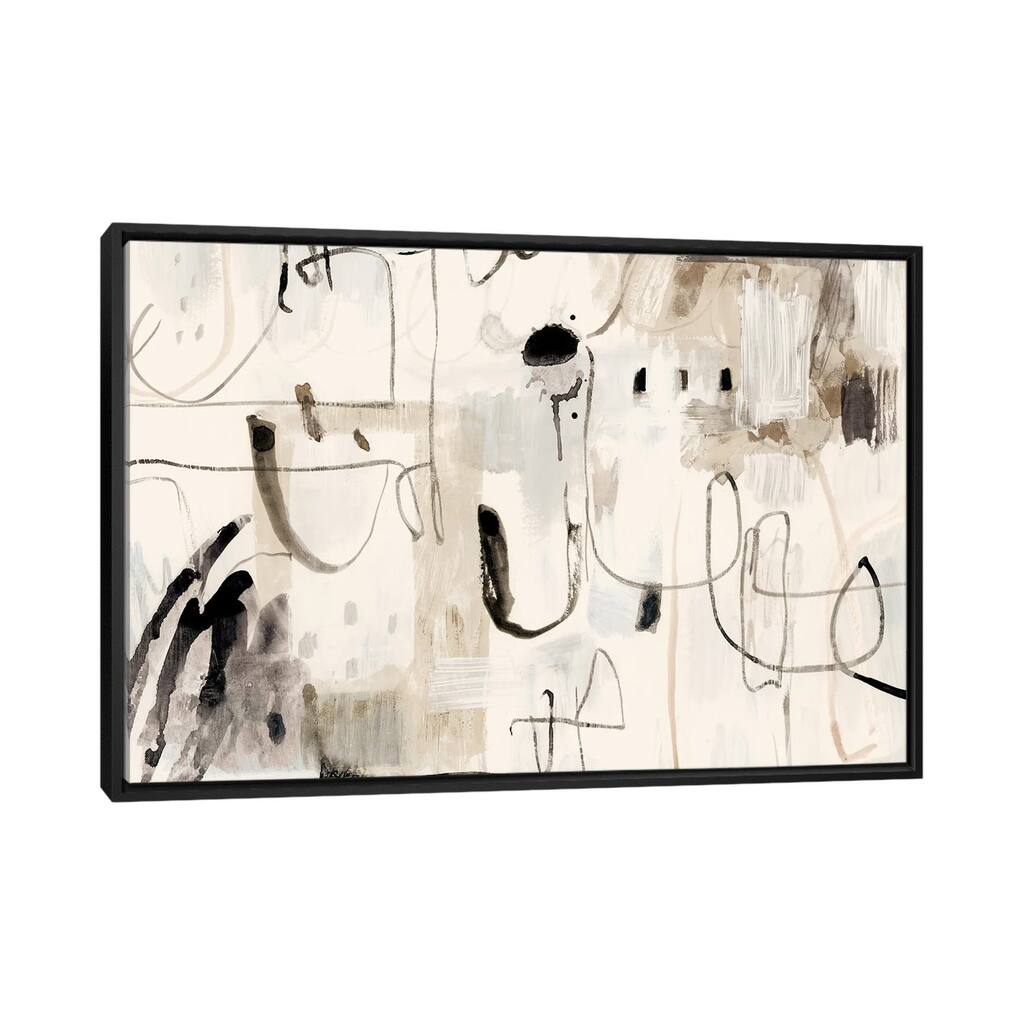 iCanvas "Net Neutral I" by Victoria Barnes Framed Canvas Print