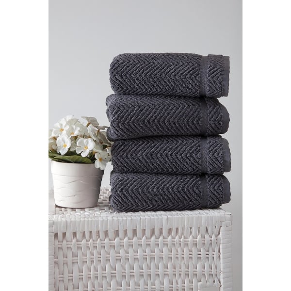 Ozan Premium Home 100% Turkish Cotton Maui Collection Luxury Hand Towels  (Set of 4) - On Sale - Bed Bath & Beyond - 32912842