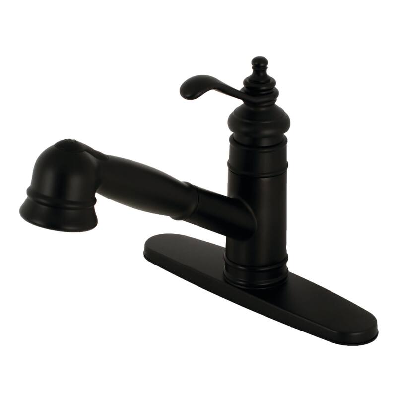 Kingston Brass GSC757.TL Templeton 1.8 GPM Centerset Pull Out Kitchen Faucet