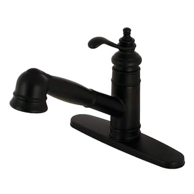 Kingston Brass GSC757.TL Templeton 1.8 GPM Centerset Pull Out Kitchen Faucet
