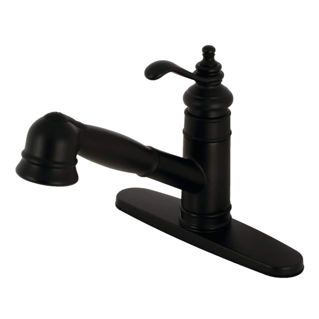 Kingston Brass GSC757.TL Templeton 1.8 GPM Centerset Pull Out Kitchen Faucet