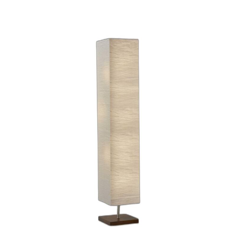 Wildside Paper Shade Floor Lamp with Walnut Wood Base
