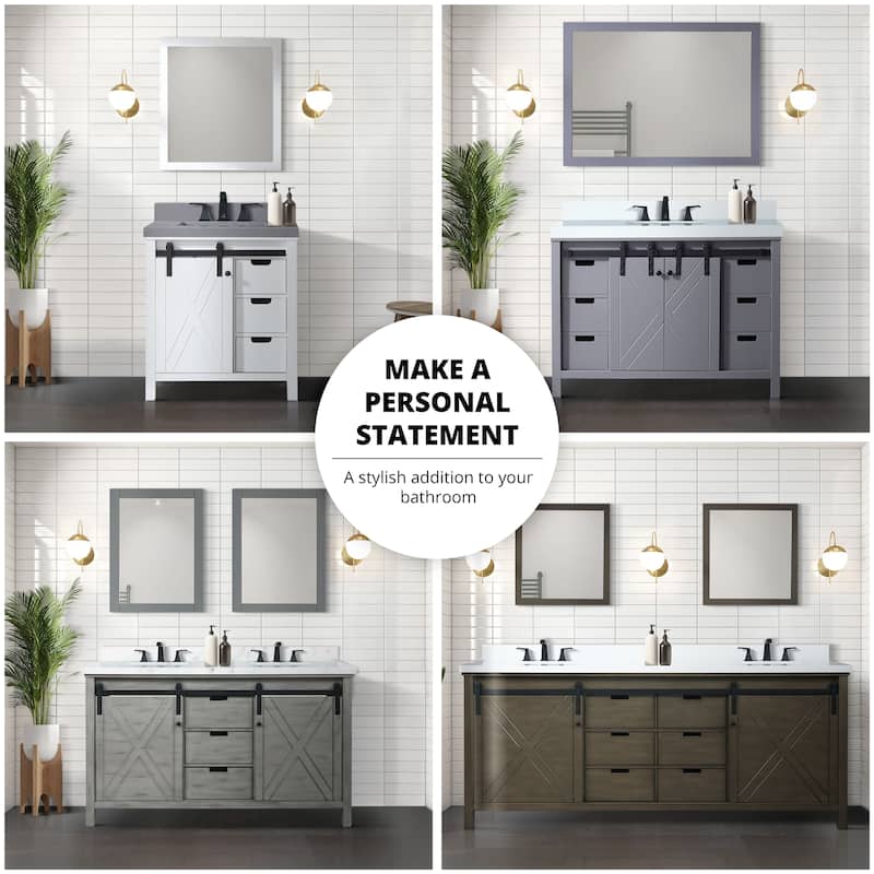 Marsyas 48 in W x 22 in D Brown Bath Vanity, Cultured Marble Countertop, Faucet Set and 44 in Mirror - 48 Inch - Brown