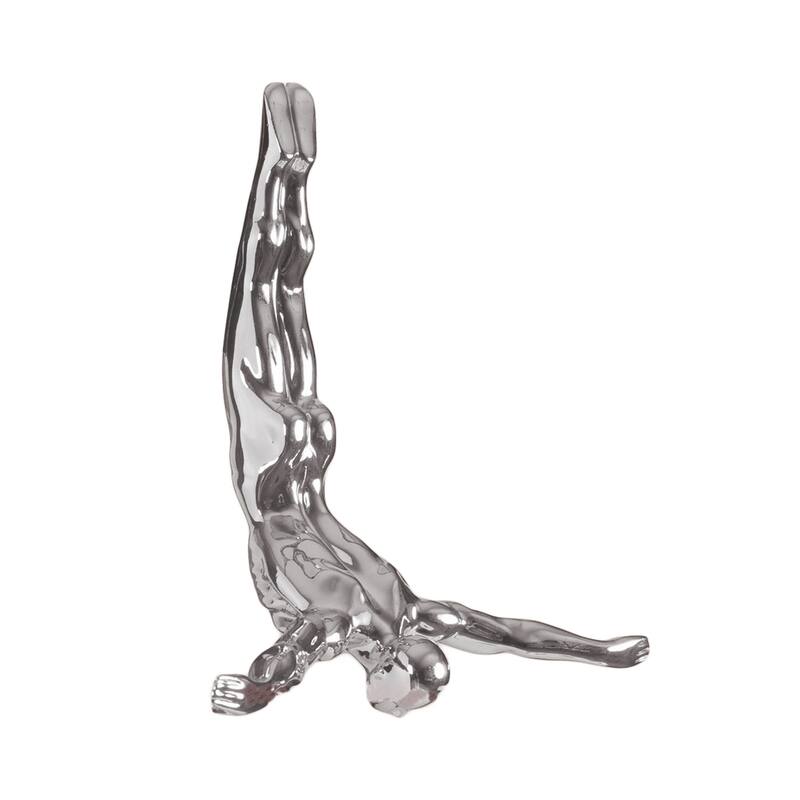 HomeRoots 7" Black Diver Resin Wall Decor