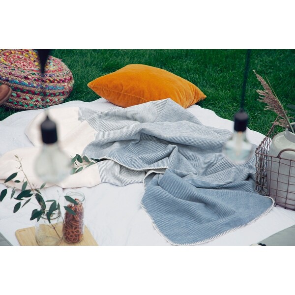 IBENA Salerno Gradient Block Cotton Pure Throw. Opens flyout.