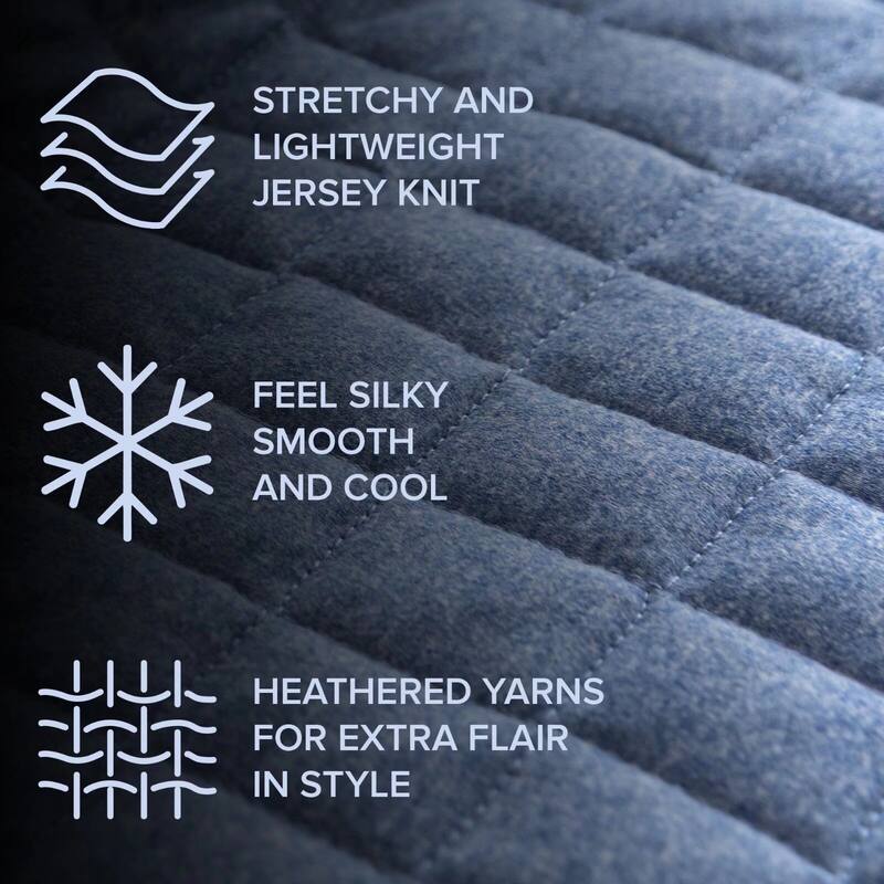 3-Piece Soft Jersey Knit Quilt Set