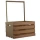 preview thumbnail 1 of 1, Baby Shower Gift Crate Wardrobe, Storage Crate and Clothes Rod Natural Pine