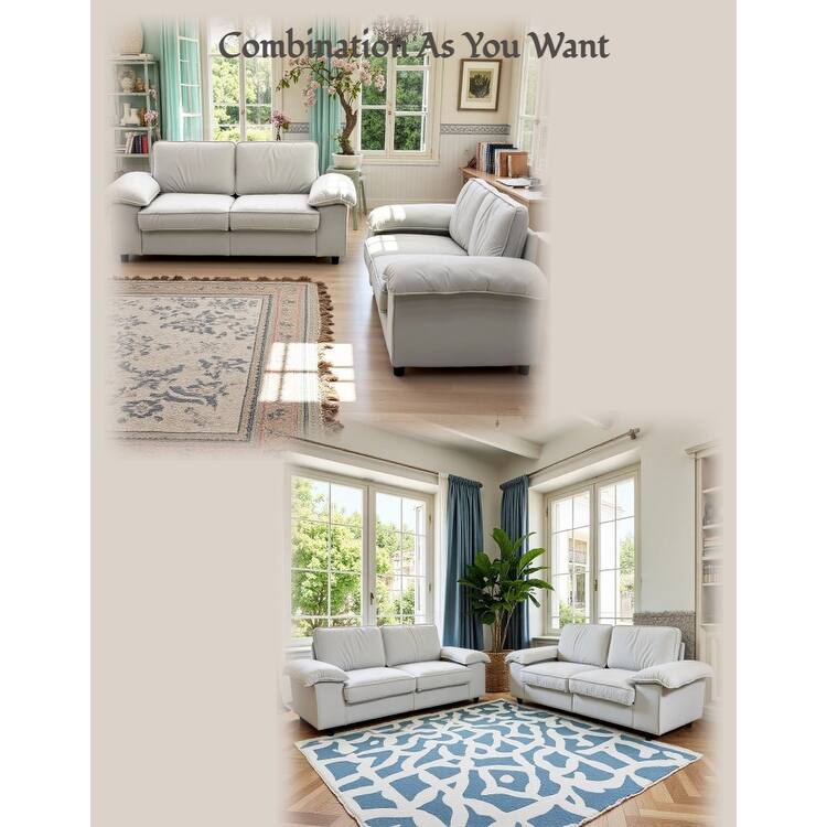 79" Loveseat Sofa Couch with Under-Seat Storage, Elegant 2-Seater Settee with Pillow Top Armrests for Living Room