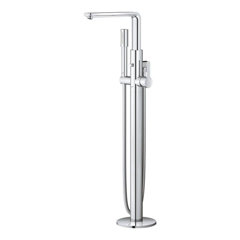 Grohe Lineare Floor Mounted Tub Filler with Built-In Diverter -