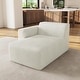 preview thumbnail 60 of 62, Modern No Assembly Required Sectional Chaise Lounge Side Sofa Left Facing - Beige-Chaise