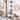 SAFAVIEH Yassi Natural/Charcoal 5-Tier Leaning Etagere - 18.1" W x 11" L x 72.4" H