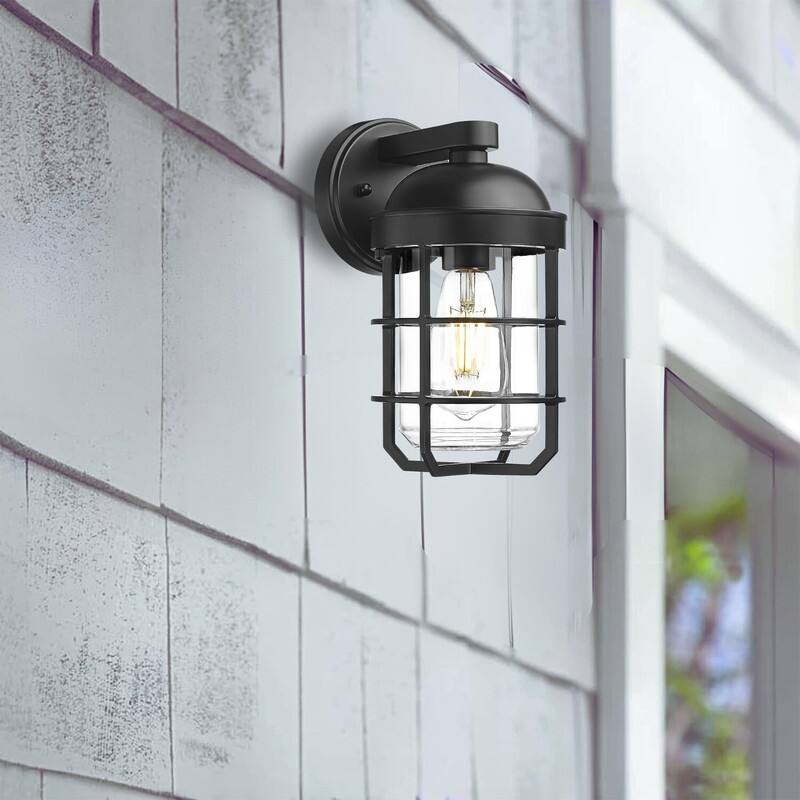 1 Light light fixture black wall sconce metal wall light