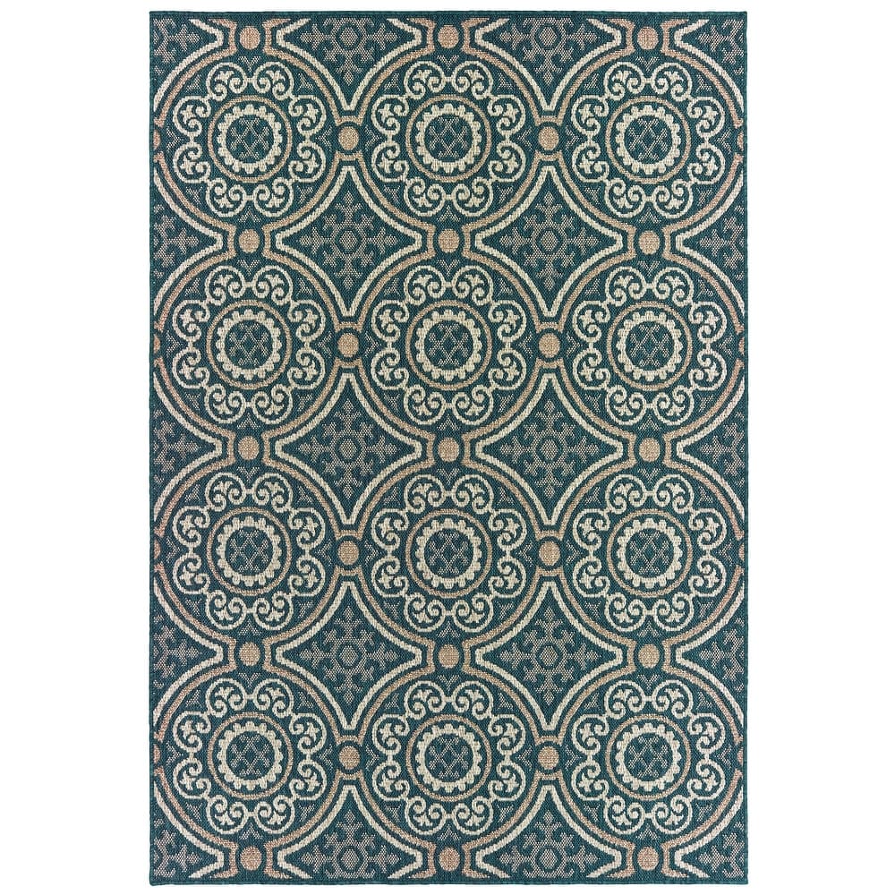 Vista Home Higgins Panel Medallion Indoor/ Outdoor Area Rug by Havenside Home