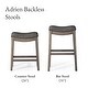 preview thumbnail 80 of 98, Maven Lane 31" Adrien Saddle Kitchen Bar Height Stool - N/A