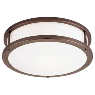 Access Lighting Conga - Dimmable LED -Flush Mount - Bronze - Opal
