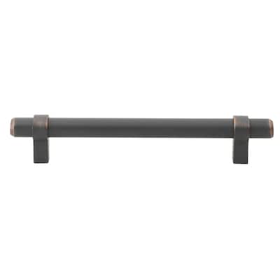 GlideRite 5-inch CC Solid Oil-Rubbed Bronze Euro Cabinet Bar Pulls (Pack of 10 or 25)
