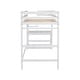 preview thumbnail 13 of 16, Twin Size Loft Bed Kids Bed with Platform Ladders and Guardrails, Grey