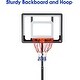 preview thumbnail 5 of 9, Portable Basketball Hoop Backboard System Stand Outdoor Sports Equipment Height Adjustable 5Ft-6.8Ft with Wheels for Kids