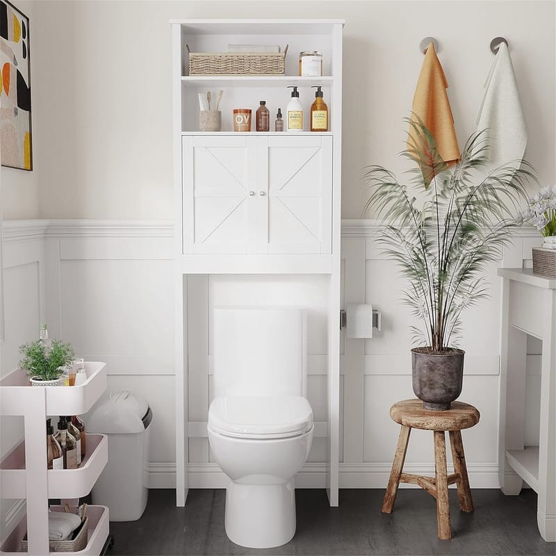 Over The Toilet Storage - 7.9"D x 23.6"W x 69.7"H