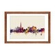 preview thumbnail 15 of 18, iCanvas "Dubai, UAE On Beige" by Michael Tompsett Walnut - 16x24x1