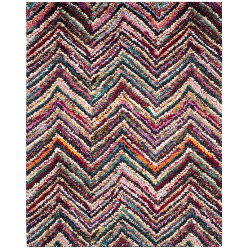 SAFAVIEH Fiesta Shag Andolina Abstract Rug